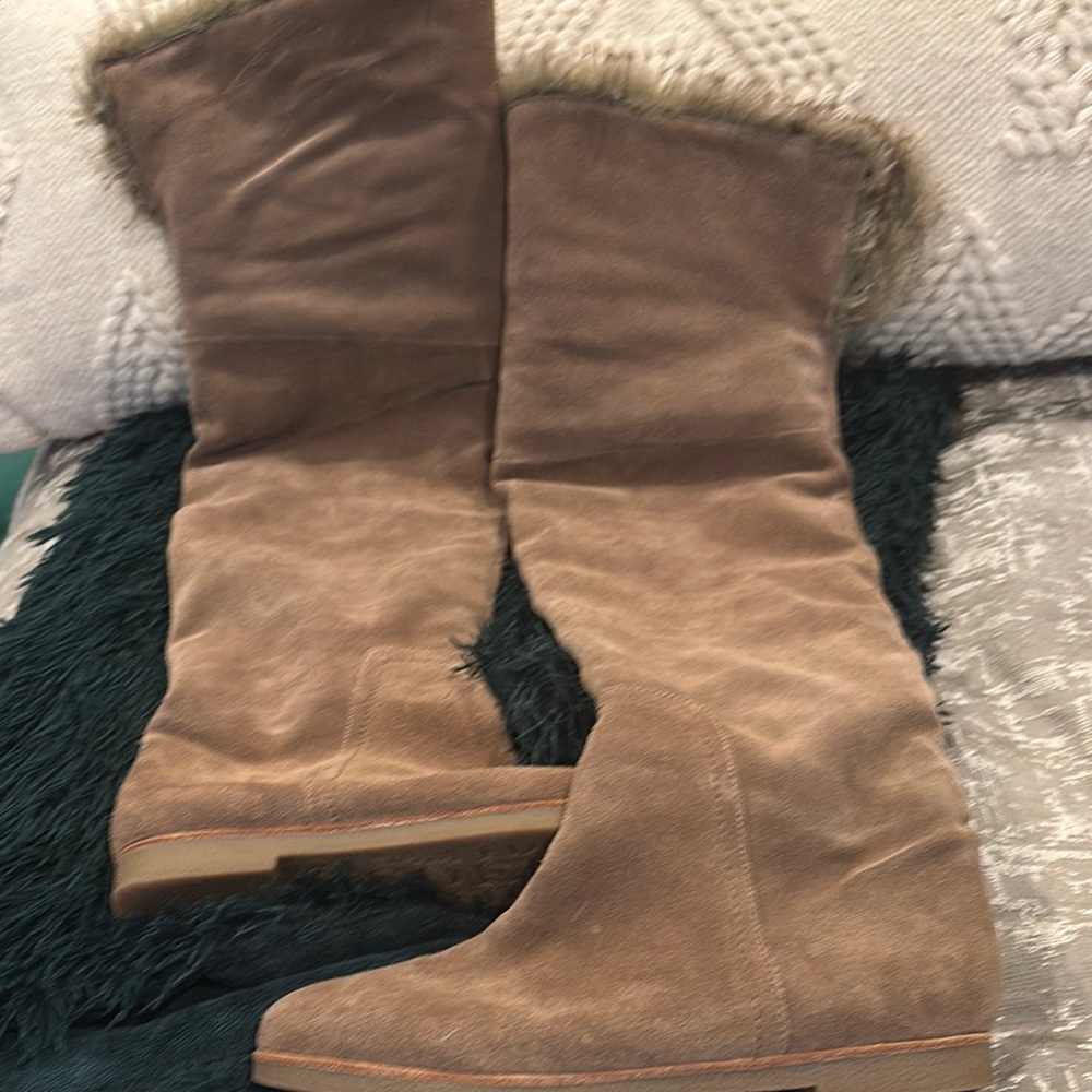 Sam Edelman Tan Over the Knee Boots